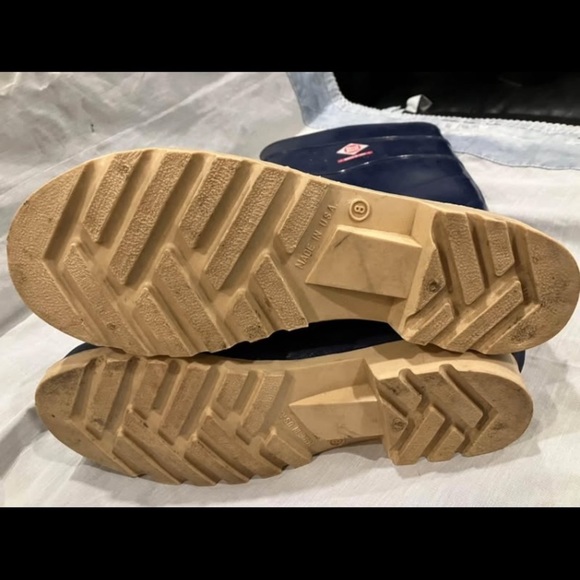 men’s size 8 vintage look red ball rubber gum rainboots - Picture 2 of 8